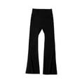 thumbnail image 6 of Girls School Uniform Pants Slim High Waist Elastic Waistband Solid Print Flared Trousers Back To School Girls Pants Size 3-4 Years, 6 of 6