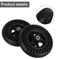 thumbnail image 2 of MYG for 7 Inch Solid Wheel with Tire Hub for Wheelchair, 7x2 Heavy-Duty Rubber Tire, Non-Slip Tread Pattern, High Elasticity, Wear-Resistant, Easy Installation, 172x44mm, Black, 2 of 10