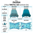 thumbnail image 4 of Disney Frozen Icy Adventure Reversible Comforter and Sham Bedding Set With Ribbons, Blue, Twin/Full, 4 of 8