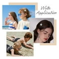 thumbnail image 6 of 4 Sets Hair Accessories Shell Pearl Starfish Hair Clips Resin Beach Seastar Rhinestone Hairpins DIY, 6 of 6