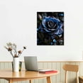 thumbnail image 2 of COMIO Floral Pictures Wall Decor Flower Bloom Close Up Painting Print Flowers Artwork for Bathroom Bedroom Office Living Room Paintings Decorations Ready, 2 of 4