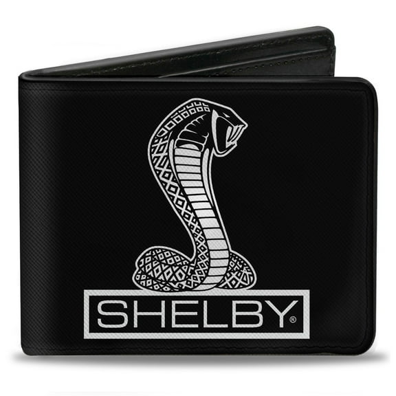 Carroll Shelby Wallet, Bifold, Shelby Tiffany Box Black White, Vegan Leather