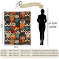 thumbnail image 3 of Vibrant Owl Blanket | Soft Warm Fuzzy Lightweight Flannel Colorful Owl Throw Perfect for Couch, Bed, Decor, Travel & Outdoor Use, Cozy Blankets for Adults Kids Women Boys Girls 60×50 in, 3 of 10