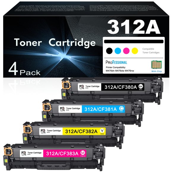 Cartuchos de tóner PRESTIGE CARTRIDGE 312A, paquete de 4 colores