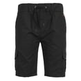 thumbnail image 3 of New Fashion Men Cargo Work Shorts Elasticated Summer Casual Combat Pants Trousers Black XXL, 3 of 6