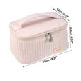thumbnail image 4 of Unique Bargains Floral Makeup Bag Zipper Flower Cosmetic Pouch Pink, 4 of 7