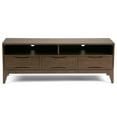 thumbnail image 6 of Harper 60" W SOLID WOOD Modern TV Media Stand in Walnut Brown For TVs up to 65", 6 of 8