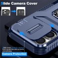 thumbnail image 5 of Funda para GANGXUN iPhone 16 Pro Max - Soporte metálico, Función magnética, Azul, 5 of 5