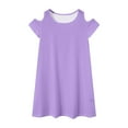 thumbnail image 6 of Gubotare Girls Tulle Dress Baby Girl Smocked Dress Embroidery Flying Sleeve Plaid Dresses Clothes Toddler Kids Outfit Size 7-8T (Purple,7-8 Years), 6 of 8