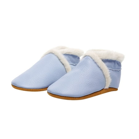 

Quealent Baby Girl Shoes Unisex Baby Boys Girls Booties Cotton Crib Shoes Soft Sole Fleece Non-Slip Toddler Winter Warm Cozy Prewalker Boots Blue 12 Months