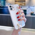 thumbnail image 3 of Funda De Plating Moto G50 G32 G52 G22 G82 G60 G60s G30 G20 G10 G42 G73 G53 G13 E20 Trébol De Cuatro Hojas Cadena De La Suerte Suave Chapado En Silicona Para Teléfono Con Whit, 3 of 3