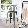 thumbnail image 5 of Modway Promenade 30" Metal Bar Stool in Gunmetal, 5 of 5