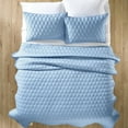 thumbnail image 2 of Better Homes & Gardens Tencel Quilt, Full/Queen, Light Blue, Soft Touch Bedding, 2 of 5