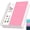 Pink, variant on FOCUS DAY A5 Spiral Notebook, 300 Pages College Ruled Notebook, 100GSM Thick Paper, PVC Waterproof Cover, Transparent Inner Pocket, 5.7" x 8.3", Hardcover Journal Notebook for School Office Home