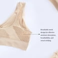 thumbnail image 4 of Qarigey Visual para mujeres adultas: confianza con elegantes patrones de malla, lavable a máquina, transpirable, estabilidad, comodidad. Ropa interior Blanco,4XL 4XL, 4 of 6
