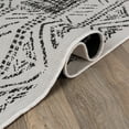thumbnail image 4 of World Rug Gallery Transitional Bohemian Weather Resistant Reversible Indoor/Outdoor Area Rug - Gray 5'x7', 4 of 7