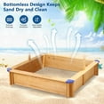 thumbnail image 6 of CASEMIOL Retractable Canopy Unisex Kids Sandbox Wood Natural, 25.8 lb, 6 of 8