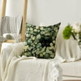 thumbnail image 2 of Sm:)e Eucalyptus Black Cat Spring Pillow Covers Set of 2,18x18 Inch, 2 of 6