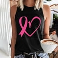thumbnail image 2 of VKOYWKM Breast Cancer Survivor Shirts for Women Pink Ribbon Tank Tops Sleeveless Tshirt Tees Breast Cancer Gifts for Woman, 2 of 5