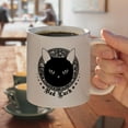 thumbnail image 4 of Bad Luck Black Cat with Skull Bones White Mug, 4 of 4
