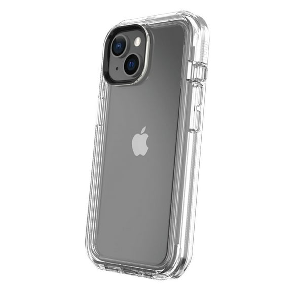 Onn. Rugged Phone Case with Holster for iPhone 16e/15 /14 / 13, Antimicrobial, 21 ft. Drop Protection