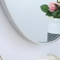 thumbnail image 5 of Elegant Decor Metal frame oval mirror 34 inch in silver, 5 of 13