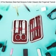 thumbnail image 4 of Nail Scissors, Anti-slip Durable Stylish Tartness Edge Nail Clippers Set, Convenient For Home Travel, 4 of 8