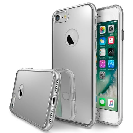 Ringke Mirror Case Compatible with iPhone 7, Bright Reflection Radiant Luxury Mirror Back Cover - Sliver