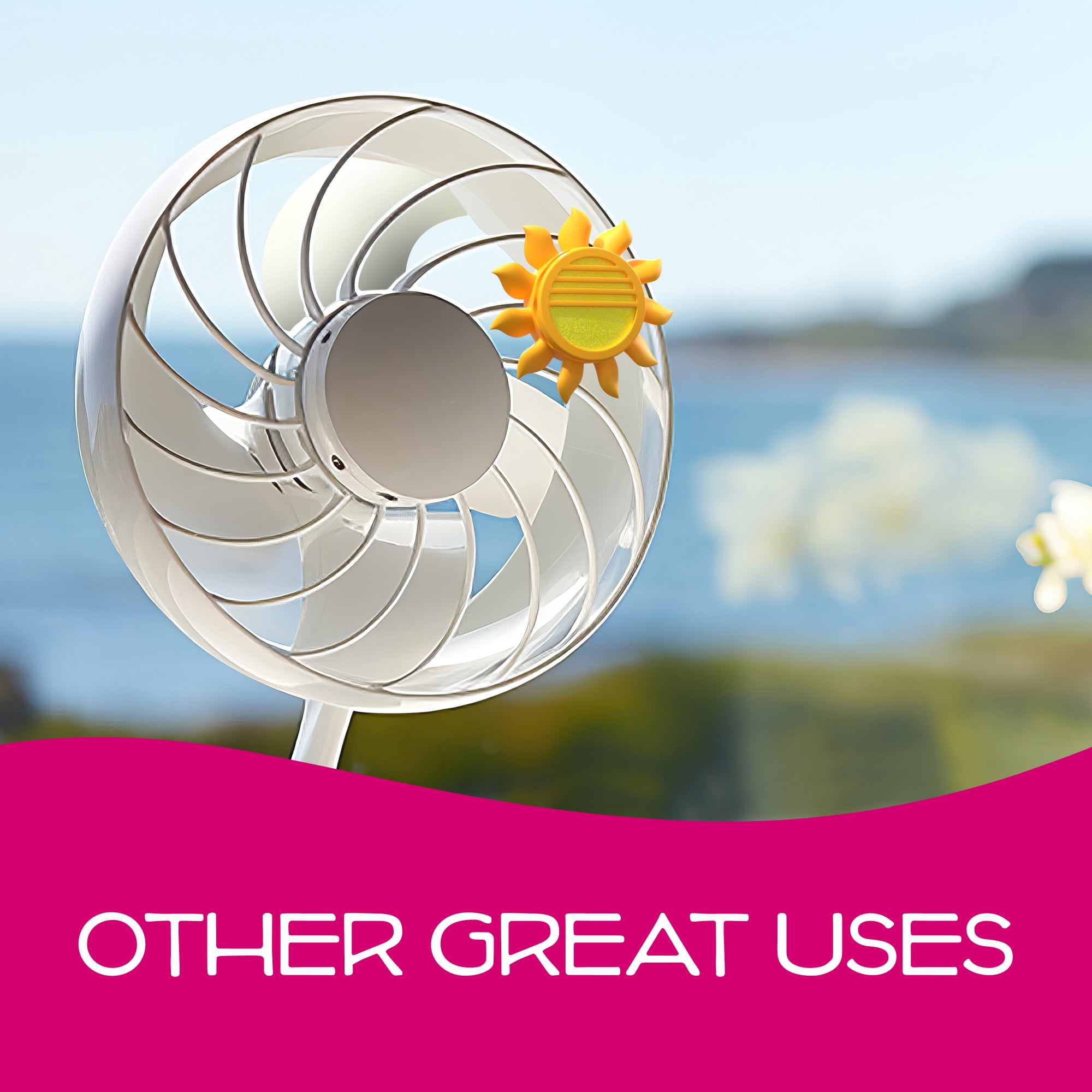 California Scents Novelty Sun Spinner Car Air Freshener Vent Clip, Tropical Colada Scent