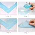 thumbnail image 4 of kathson 50 Pcs Rabbit Pee Pads Bunny Toilet Training Pad Guinea Pig Leak Proof  Super Absorbent Mats Diaper Small Animals Disposable Diaper Cage Liner for Chinchillas Hamsters Cat Puppy 22" x 22", 4 of 7