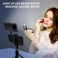 thumbnail image 5 of Luz para selfie, luz portátil para teléfono, Eagerey 60 LED recargable, luz de relleno con clip frontal y trasero, CRI 95, 3 modos de luz, luz con clip para tableta/portátil TikTok, iPad, video Vlog d, 5 of 5