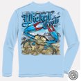 thumbnail image 2 of Wicked Crab Blue Claw Adult Long Sleeve T-Shirt Tee, 2 of 2