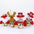 thumbnail image 5 of 8 colgantes de decoración para árbol de Navidad con cascabeles, adornos navideños, colgantes de muñecos de Papá Noel y muñeco de nieve, 5 of 5