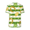 thumbnail image 3 of Balery Watercolor St Patrick Day Baseball Jersey for Men Casual Button Down Shirts Short Sleeve Active Team Sports Uniform-Small, 3 of 9
