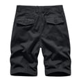 thumbnail image 4 of IROINNID Reduced Cargo Shorts for Men Plus Size Cargo Shorts Multi-Pockets Relaxed Summer Beach Shorts Pants,Black, 4 of 4