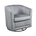 thumbnail image 3 of 4D CONCEPTS Kappa Swivel Chair Grey Velvet, 3 of 5