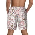 thumbnail image 4 of Fotbe Cute Rabbit Men’s Swim Trunks Quick Dry Swim Shorts Board Shorts with Mesh Lining-3X-Large, 4 of 9