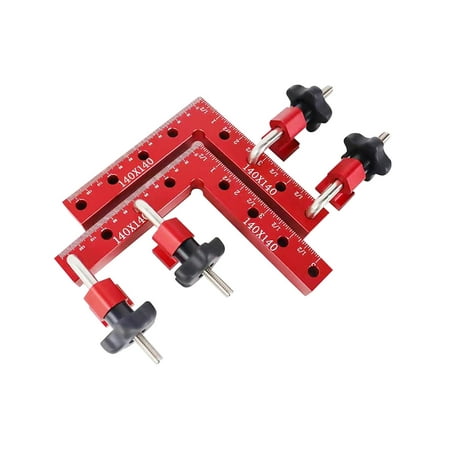 

Cabinet Clamp Right Angle Clamps Clamping Square Tool Precision Corner Clamps 90 Degree Positioning Squares for Cabinets Frame Drawers 6 piece set