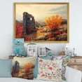 thumbnail image 3 of Designart 'Sunset Over Old Fortress Ruins' Farmhouse Framed Art Print, 3 of 4