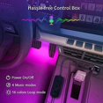 thumbnail image 3 of Barra de luz interior Led YONGSHENG Multicolor impermeable música coche, 3 of 5