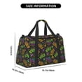thumbnail image 4 of Hirioo Mardi Gras Surface Hand Travel Bag for Men Women,Durable and Spacious Travel Bag with Multiple Pockets for Work, Travel, Weekend Getaways, 4 of 8