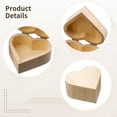 thumbnail image 3 of 4 PCS Heart Shape Wooden Present Box, Pine Wood Craft Box Unfinished, with Hinged Lid and Adsorptive Closure, DIY Keepsake Box, 3 of 5