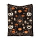 thumbnail image 2 of Halloween Flannel Throw Blanket Pumpkin Maple Leaf Print Lightweight Soft Warm Shawl for Adults Couch Bed Decor All Season Home Outdoor Camping Gift, 2 of 6