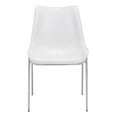 thumbnail image 5 of Magnus Dining Chair (Set of 2) White & Silver, 5 of 9