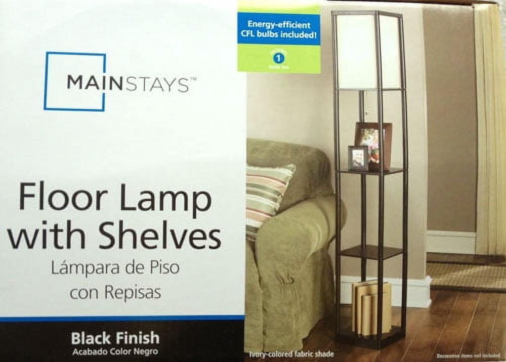Mainstays Shelf Floor Lamp