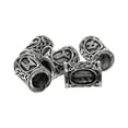 thumbnail image 1 of PARACORD PLANET Viking Runes Beads - Straight Hollow Metal Bead with Ancient Symbols & Designs - Craft & Accessorize Bracelets, Necklaces, and More, 1 of 3