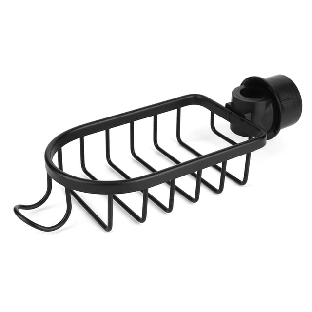 Sink Caddy Organizer, Anti-Corrosion Rust- Ventilated Hanging Firm Drainer Caddy, For Sink Kitchen Black