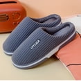 thumbnail image 4 of Weloille Slippers Fall And Winter Warm Home Indoor Men And Women Couples Cotton Slippers Thick Non-Slip Plush Thick-Soled Cotton Slippers, 4 of 7