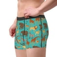 thumbnail image 3 of Kdxio Men's Boxer Briefs with Cute Animals Print - Comfortable and Breathable Underwear for Everyday Wear, 3 of 7