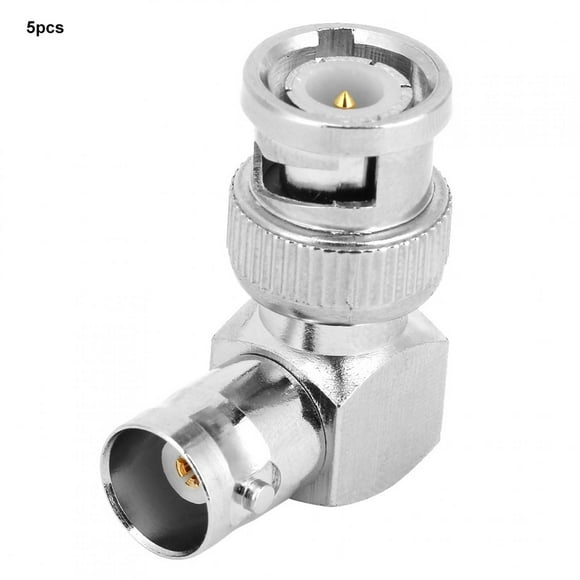 BNC Connector,5pcs L Shape 90 LBNC Connector BNC Adapter Reliable and Durable